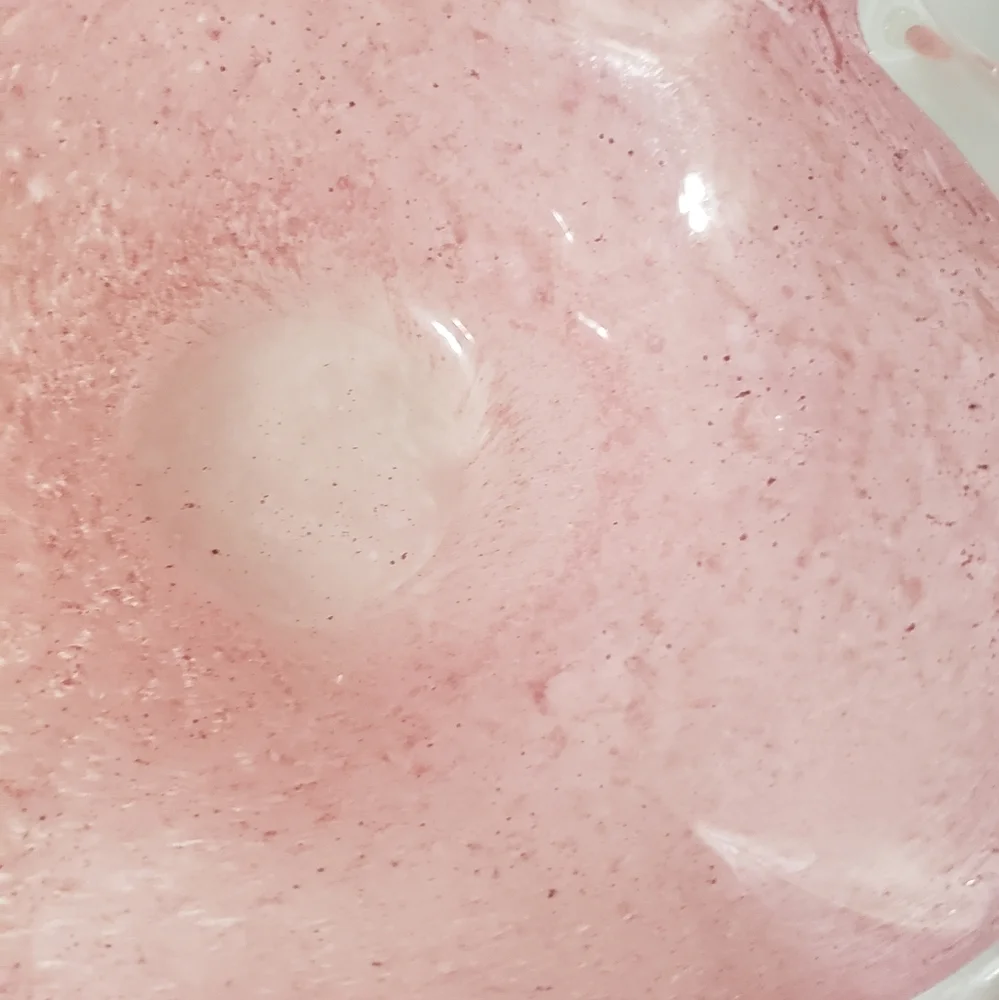 Art Glass Heart Candy Dish Trinket Dish
